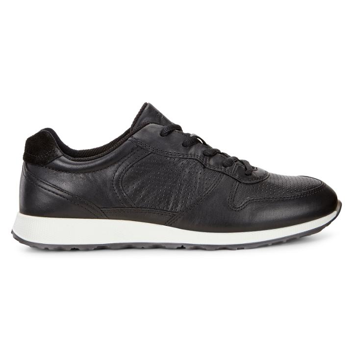 Ecco Womens Sneak Retro Tie Sneakers Size 4-4.5 Black