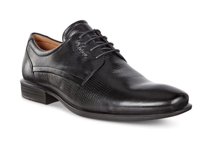Ecco Men's Cairo Plain Toe Tie Shoes Size 40