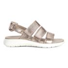 Ecco Soft 5 3-strap Sandal Size 7-7.5 Warm Grey