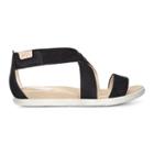 Ecco Damara Sandal Flat Sandal Size 7-7.5 Black