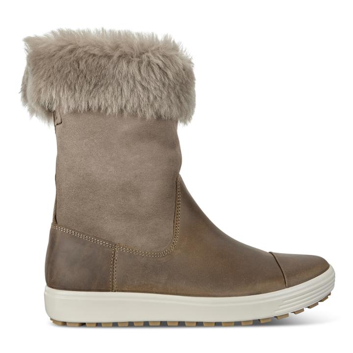 Ecco Womens Soft 7 Tred Boot Size 4-4.5 Navajo Brown