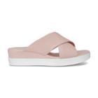 Ecco Touch Slide Sandal Size 4-4.5 Rose Dust
