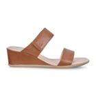 Ecco Shape 35 Wedge 2-strap Sandals Size 9-9.5 Camel