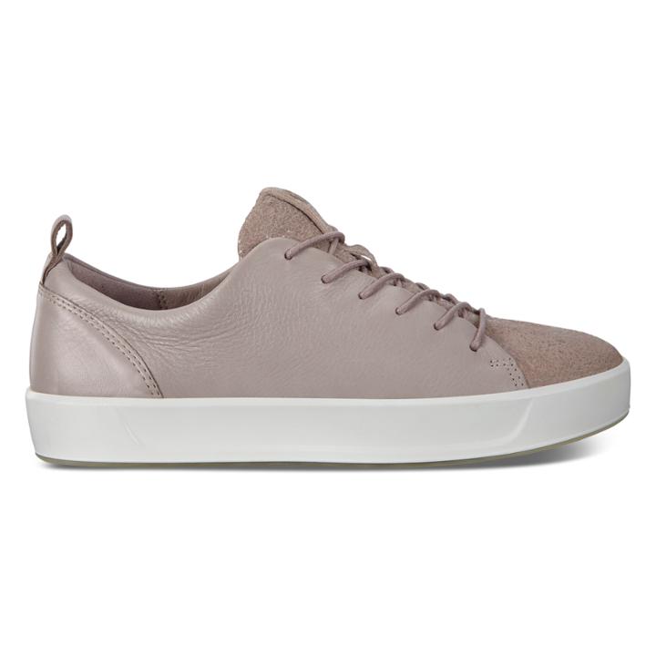 Ecco Womens Soft 8 Sneaker Size 6-6.5 Grey Rose