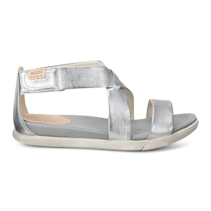 Ecco Damara Strap Sandal Size 8-8.5 Alusilver