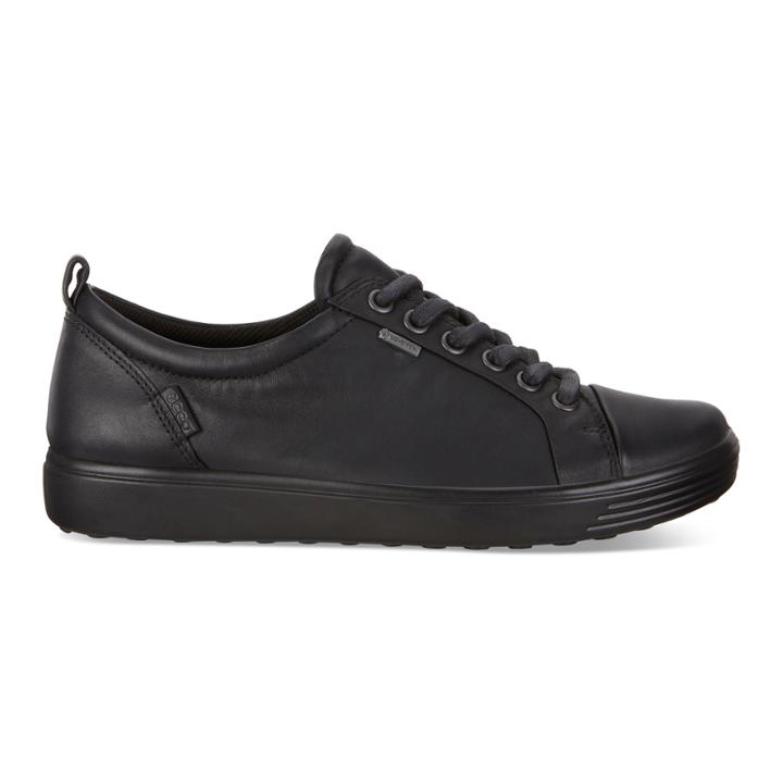 Ecco Womens Soft 7 Gtx Tie Sneakers Size 4-4.5 Black