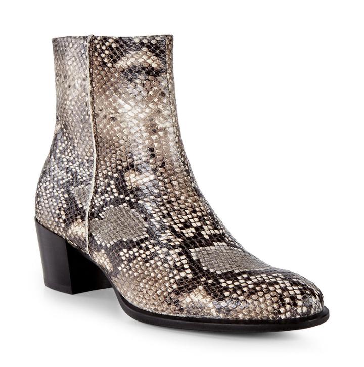 Ecco Women's Shape 35 Snakeskin Boots Size 4/4.5