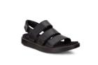 Ecco Flowt W Flat Sandal Size 4-4.5 Black
