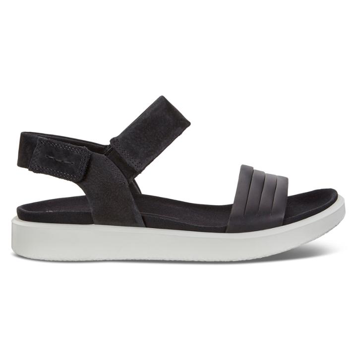 Ecco Flowt W Flat Sandal Size 5-5.5 Black
