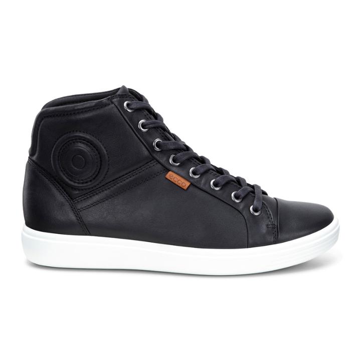 Ecco Womens Soft 7 High Top Sneakers Size 11-11.5 Black