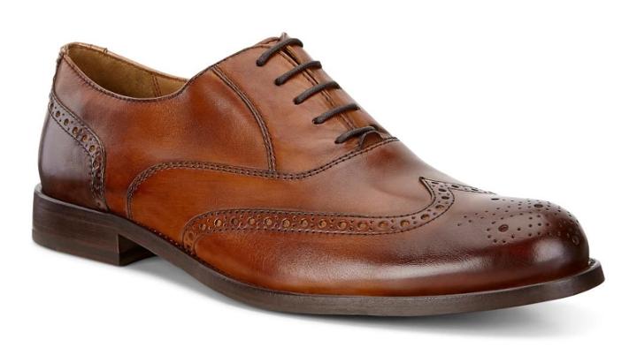Ecco Men's London Brogue Tie Shoes Size 6/6.5