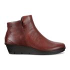 Ecco Skyler Wedge Bootie Size 4-4.5 Cognac