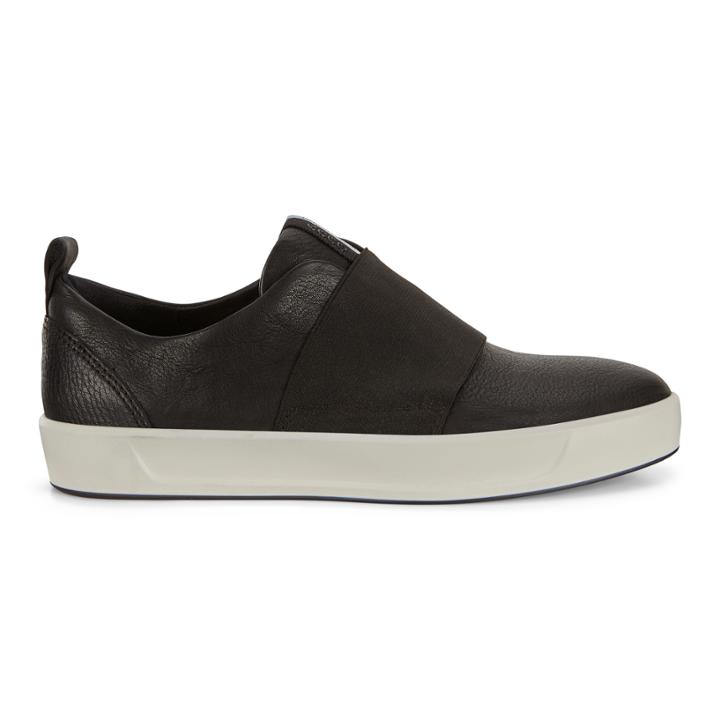 Ecco Womens Soft 8 Band Low Sneakers Size 5-5.5 Black