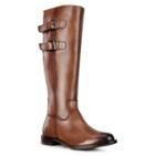 Ecco Sartorelle 25 Tall Buckle Boot Size 4-4.5 Amber
