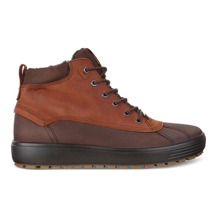 Ecco Mens Soft 7 Tred Hm High Boots Size 5-5.5 Mocha