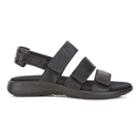 Ecco Soft 5 3-strap Sandal Size 5-5.5 Black