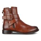Ecco Sartorelle 25 Buckle Boot Size 4-4.5 Honey