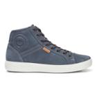 Ecco Mens Soft 7 High Top Sneakers Size 5-5.5 Navy