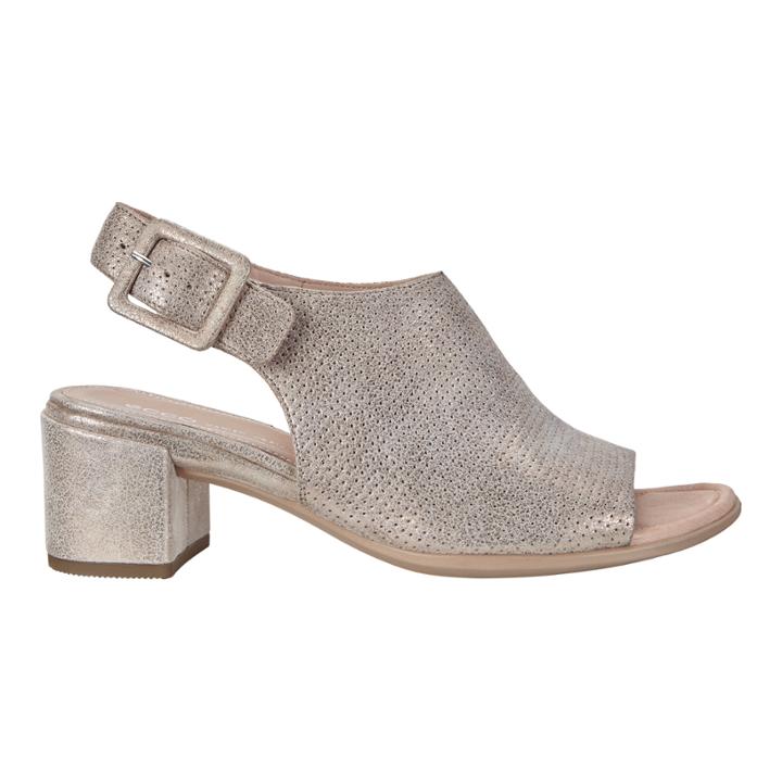 Ecco Shape 35 Block Slingback Sandals Size 7-7.5 Moon Rock