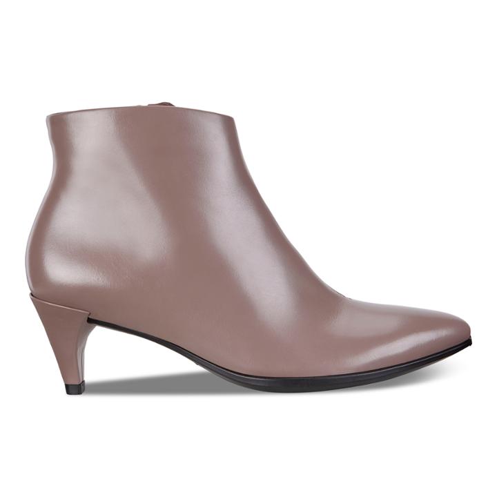 Ecco Shape 45 Kitten Heel Boot Size 4-4.5 Deep Taupe