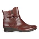 Ecco Felicia Ankle Buckle Boots Size 5-5.5 Mink