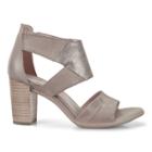 Ecco Shape 65 Block Ankle Sandals Size 4-4.5 Moon Rock