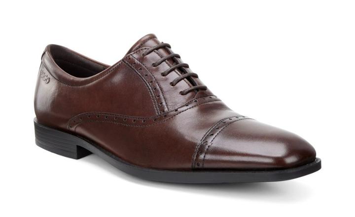Ecco Men's Edinburgh Cap Toe Tie Shoes Size 40