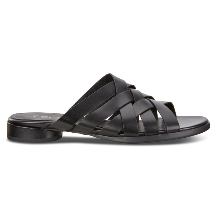 Ecco W Flat Sandal Flat Sandal Size 7-7.5 Black