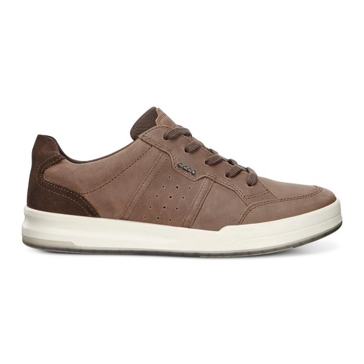 Ecco Jack Tie Sneakers Size 6-6.5 Cocoa Brown