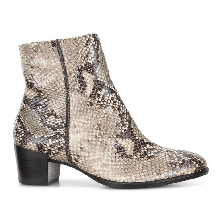 Ecco Shape 35 Snakeskin Boot Size 4-4.5 Sand