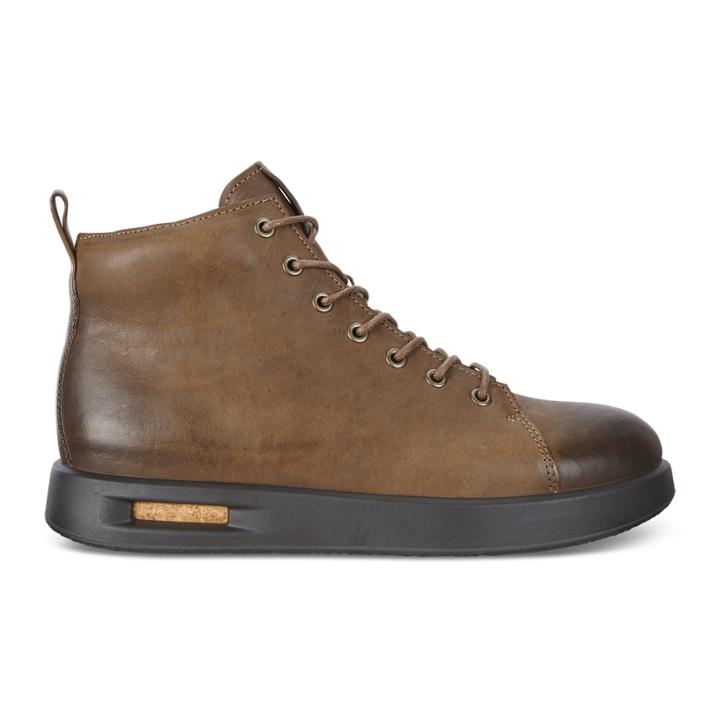 Ecco Mens Corksphere 1 High Sneakers Size 5-5.5 Sepia