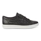 Ecco Womens Soft 7 Woven Tie Sneakers Size 9-9.5 Black