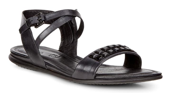 Ecco Touch Embellished Sandal Size 4-4.5 Black