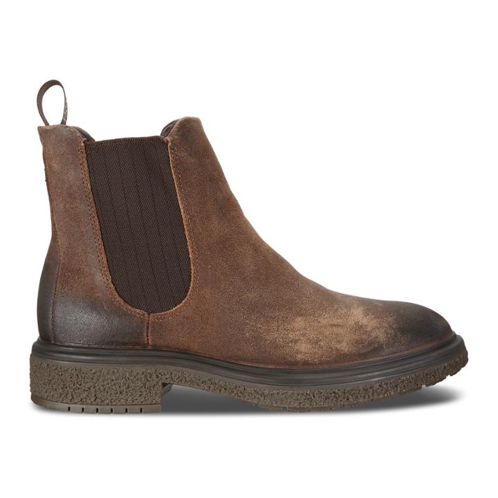 Ecco Mens Crepetray Boot Size 5-5.5 Cocoa Brown