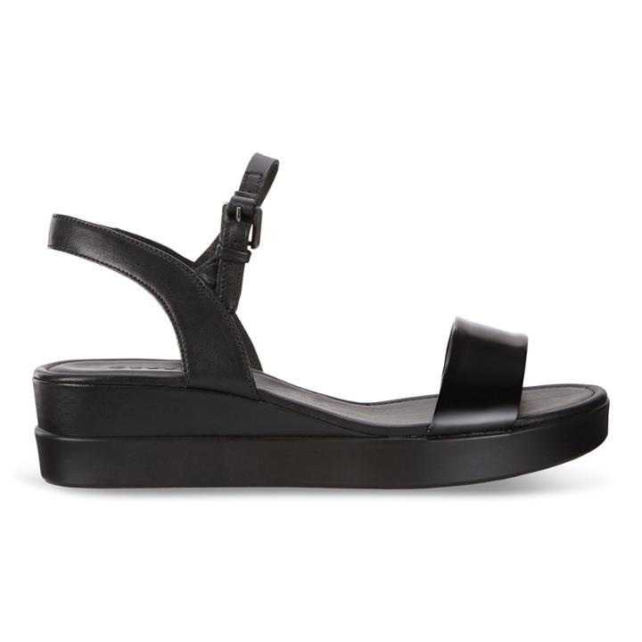 Ecco Touch Sandal Plateau Size 11-11.5 Black
