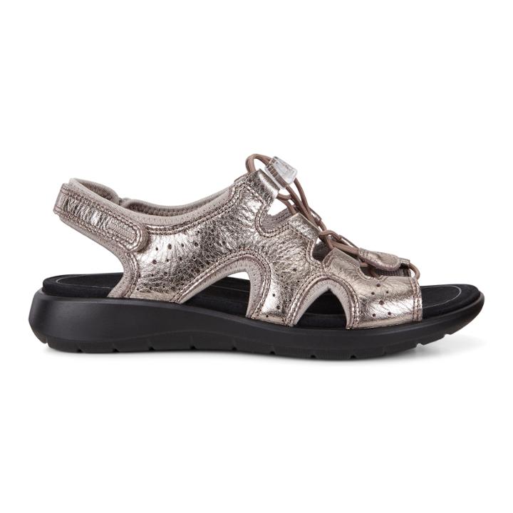 Ecco Soft 5 Toggle Sandal Size 4-4.5 Warm Grey