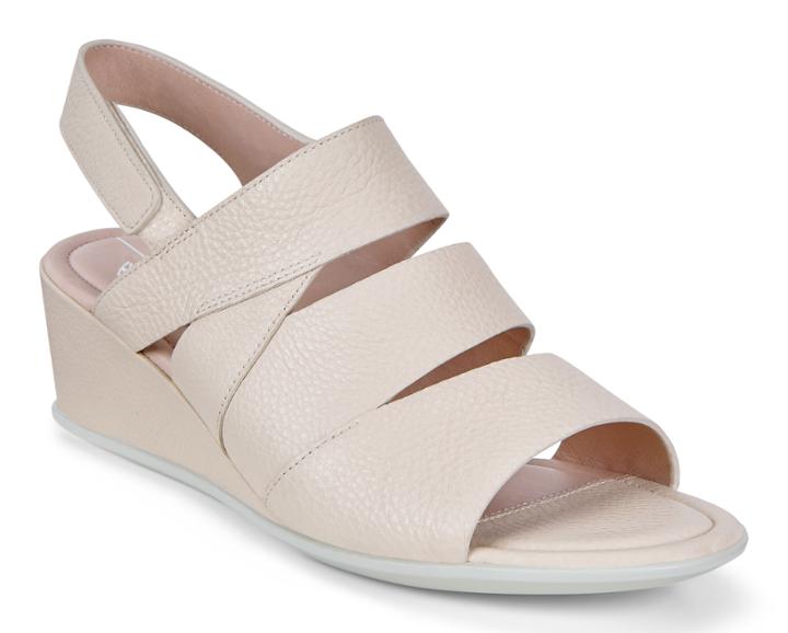 Ecco Shape 35 Wedge Sandal Hee Size 4-4.5 Vanilla