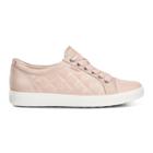 Ecco Soft 7 Quilted Tie Sneakers Size 10-10.5 Rose Dust