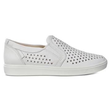 Ecco Soft 7 W Slip-on Sneakers Size 5-5.5 White