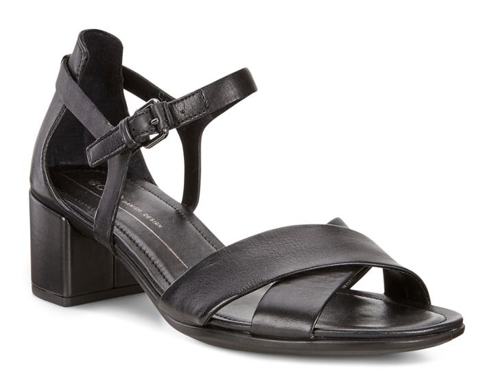 Ecco Shape 35 Block Sandal Size 6-6.5 Black