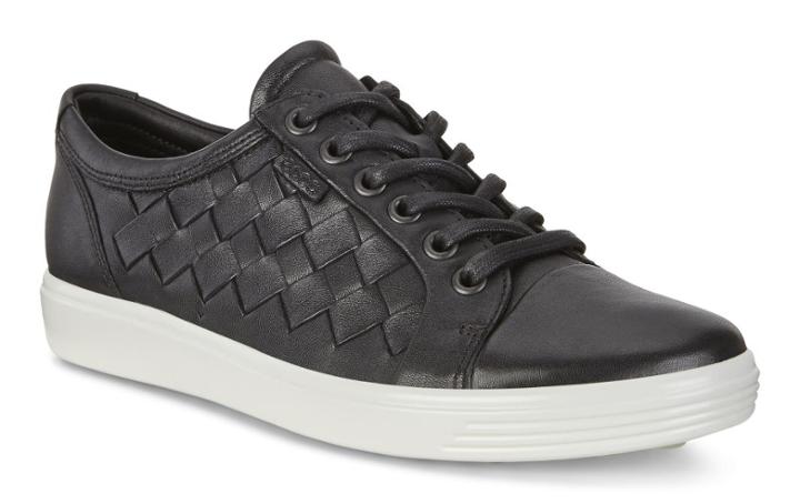 Ecco Women's Soft 7 Woven Tie Shoes Size 4/4.5