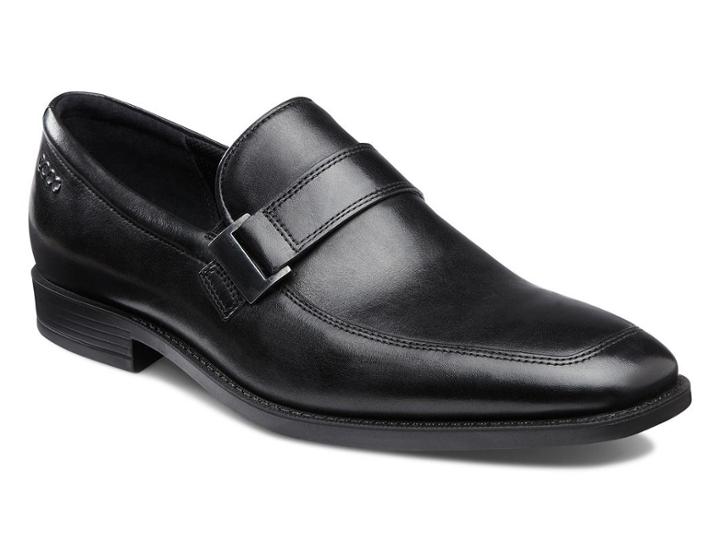 Ecco Men's Edinburgh Buckle Slip On Shoes Size 46