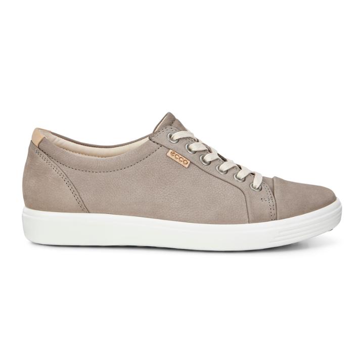 Ecco Womens Soft 7 Sneaker Size 5-5.5 Warm Grey