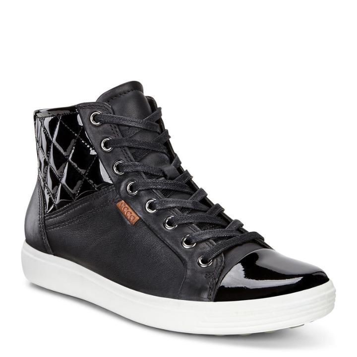 Ecco Women's Soft 7 Quilted High Top Boots Size 10/10.5