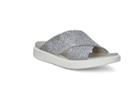 Ecco Flowt Lx W Slide Sandals Size 4-4.5 Concrete Magnet