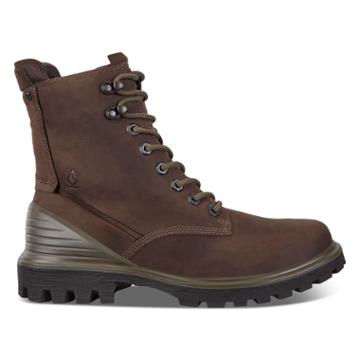 Ecco Tred Tray Boots Size 7-7.5 Coffee Drago
