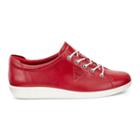 Ecco Soft 2.0 Tie Sneakers Size 9-9.5 Chili Red