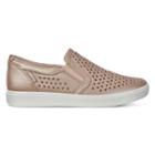 Ecco Soft 7 W Slip-on Sneakers Size 5-5.5 Champagne Metallic