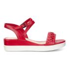 Ecco Touch Braided Plateau Sandals Size 8-8.5 Chili Red