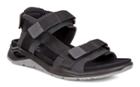 Ecco X-trinsic Flat Sandal Size 6-6.5 Black